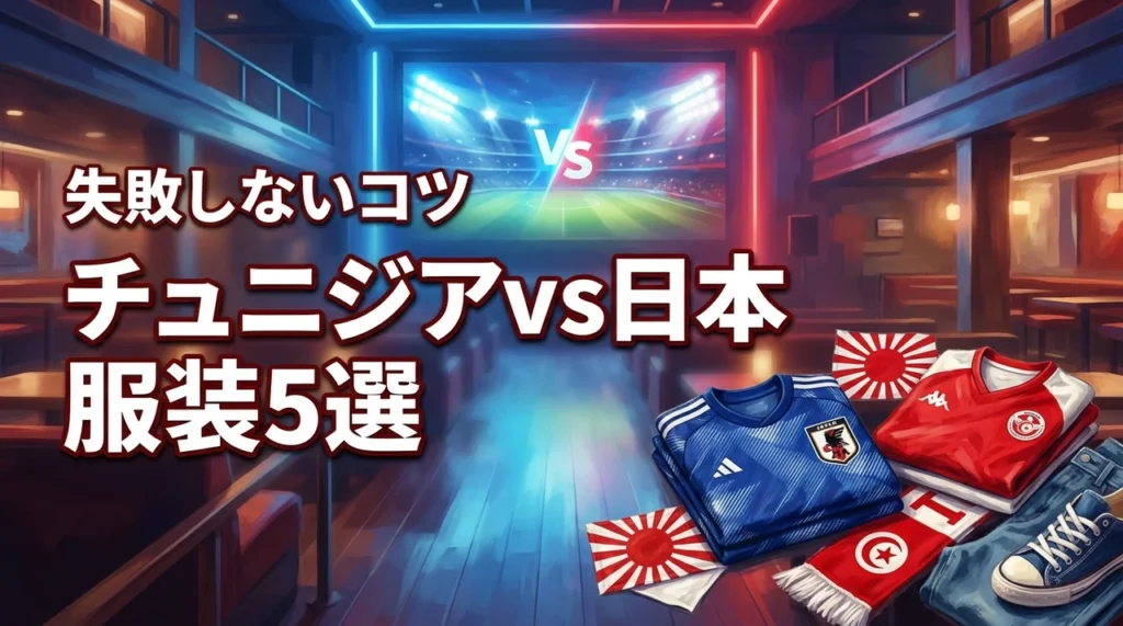 チュニジア vs 日本のパブリックビューイング服装おすすめ5選！失敗しないコツ
