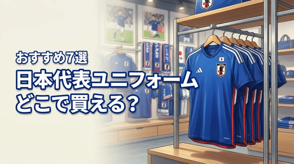 サッカー日本代表のユニフォームはどこで売ってる？おすすめの購入先7選