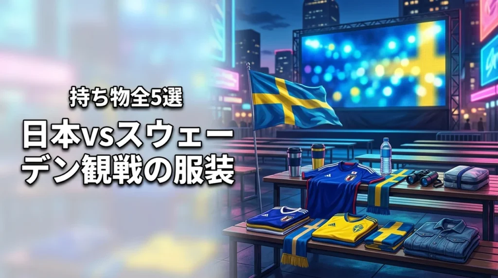 日本vsスウェーデンパブリックビューイングの服装は？持ち物まで全5選を網羅
